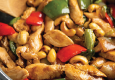 Chicken with cashew nuts at Pokhara Chinese Restaurant